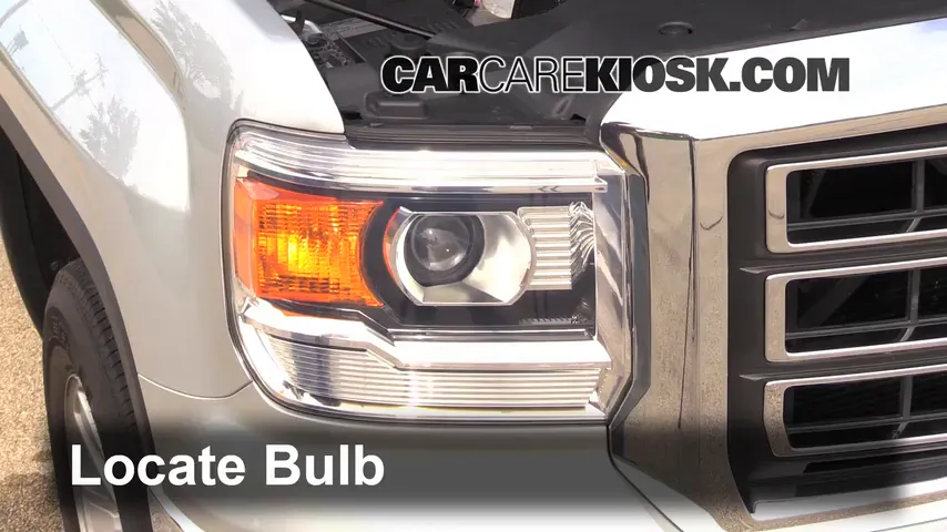 2014 GMC Sierra 1500 SLE 4.3L V6 FlexFuel Crew Cab Pickup Lights Headlight (replace bulb)
